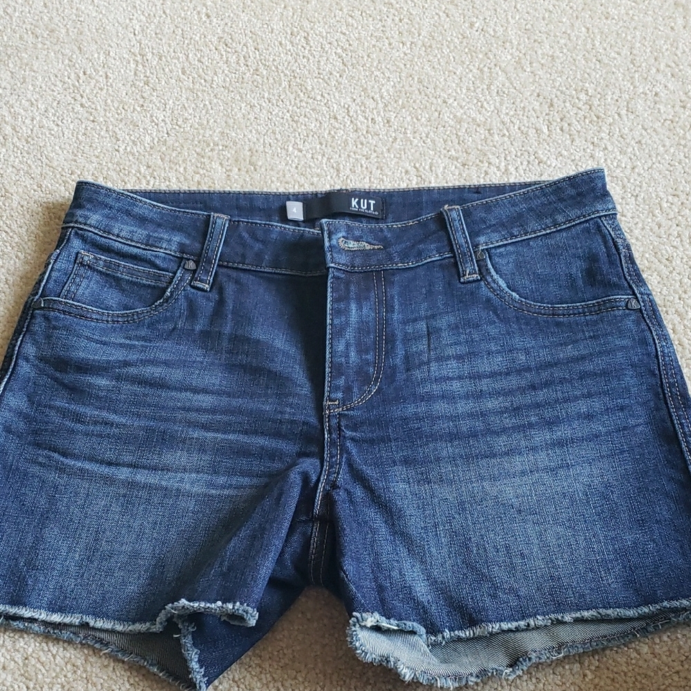 Kut from the Kloth Dark Blue Denim Shorts